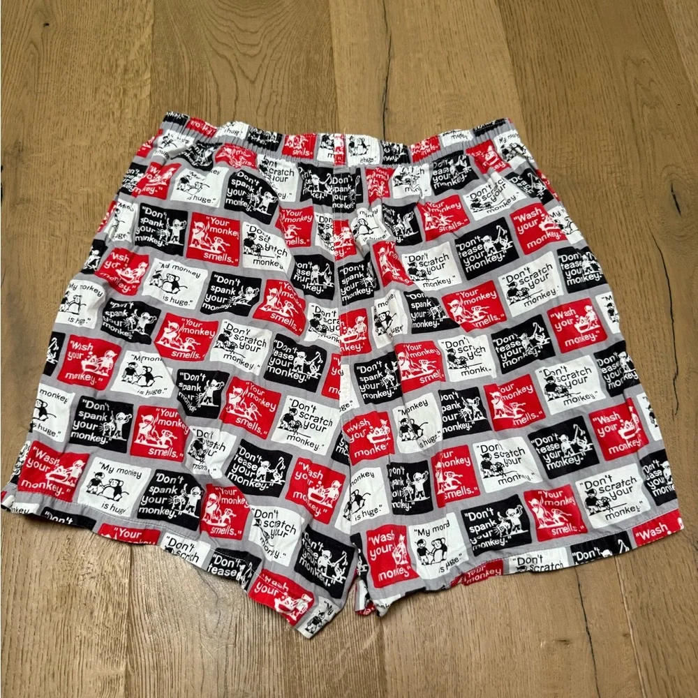 Set of Three Assorted Men’s Size Large Boxer Shorts in Funny Patterns